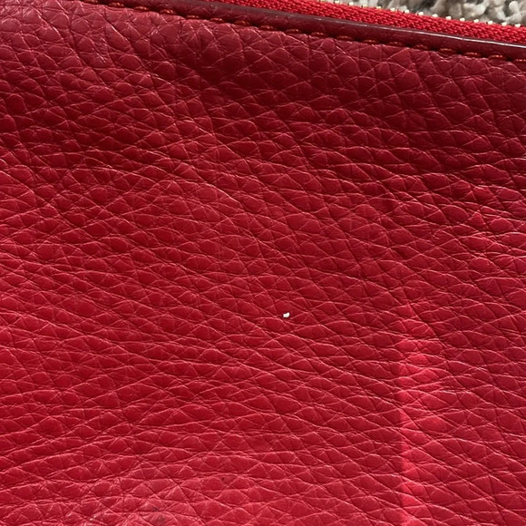 Womens Authentic Red Coach Wristlet Wallet - Picture 7 of 11